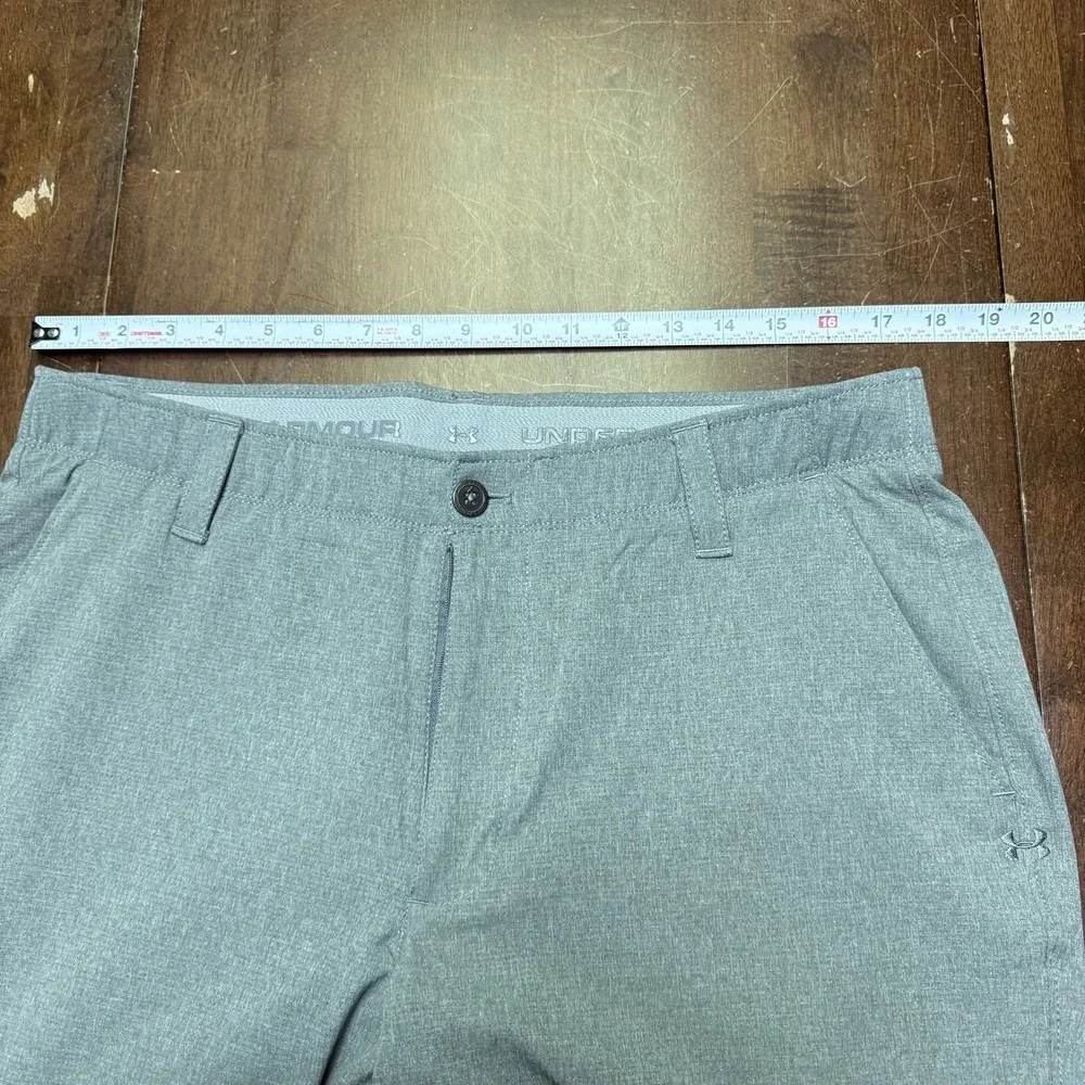 Under Armour Matchplay‎ Gray Golf Pants Mens Size 36X32 Stretch Waist Flat Front